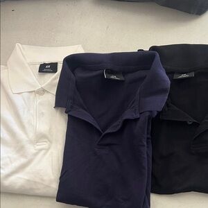 H&M White, Navy & Black Polo Shirts - 3-Pack
